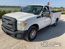 (Westlake, FL) 2013 Ford F250 Service Truck Runs & Moves, Check Engine Light On) (FL Residents Purch