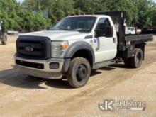 (Pensacola, FL) 2013 Ford F450 4x4 Flatbed Truck Runs & Moves) (Jump To Start, Engine Issues, Runs R