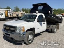 (Verona, KY) 2012 Chevrolet Silverado 3500HD 4x4 Dump Truck Runs, Moves & Dump Operates) (Check Engi