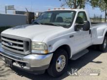 2002 Ford F350 Dual Wheel Pickup Truck Runs & Moves