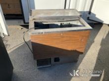 Refrigeration unit. (Seller States Turns On. Used Rusted) NOTE: This unit is being sold AS IS/WHERE 