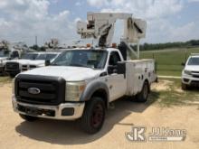 (Houston, TX) Versalift SST361, Articulating & Telescopic Bucket mounted behind cab on 2011 Ford F45