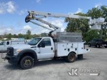 (South Beloit, IL) Altec A40G, Articulating & Telescopic Bucket Truck mounted behind cab on 2014 For