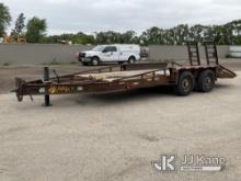 2011 Belshe Industries T/A Tagalong Equipment Trailer Rust Damage