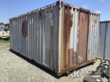 (Hawk Point, MO) Approximately 9 ft wide x 20 ft long shipping container. (Buyer must load.) NOTE: T