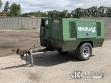 1989 Sullair 185DPQ-JD Portable Air Compressor No Title) (Not Running, Condition Unknown, Rust Damag