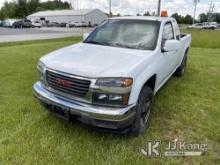 2012 GMC Canyon 4x4 Extended-Cab Pickup Truck Jump To Start, Runs, Moves,  Frame Rust, Body Damage. 