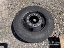 (Shrewsbury, MA) Continental 10R22.5 Tire & Steel Rim (Used) NOTE: This unit is being sold AS IS/WHE