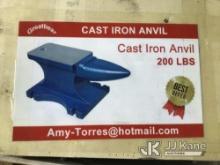 (Shrewsbury, MA) 2024 Greatbear 200lbs Cast Iron Anvil (New/Unused) NOTE: This unit is being sold AS