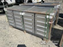 (Shrewsbury, MA) 2024 Steelman 7ft Work Bench with 20 Drawers (New/Unused) (Silver) NOTE: This unit