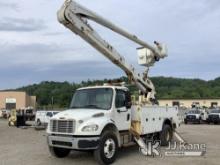 Altec AA55-MH, Articulating & Telescopic Material Handling Bucket Truck rear mounted on 2018 Freight