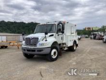 2013 International 4400 Enclosed High-Top Service Truck Runs & Moves, PTO Engages, Tire Wear, Cracke