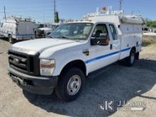 2010 Ford F350 4x4 Extended-Cab Service Truck Runs & Moves, Body & Rust Damage