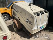 2014 Doosan C185 Portable Air Compressor No Title) (Engine Has Oil Leak Issues.  Tires Need Air Or M