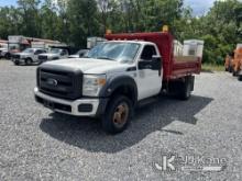 (Hagerstown, MD) 2015 Ford F550 Dump Truck Runs, Moves & Operates, Check Engine Light On, Seller Sta