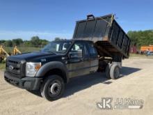 (Charlotte, MI) 2011 Ford F450 Extended-Cab Dump Truck Runs, Moves, Engine light, Rust, Dump Operate