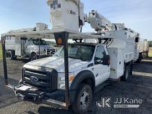 Altec AT37G, Articulating & Telescopic Bucket mounted behind cab on 2016 Ford F550 4x4 Chipper Dump 