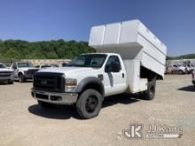 (Smock, PA) 2010 Ford F550 4x4 Chipper Dump Truck Runs, Moves & Operates, Jump To Start, Check Engin