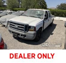 2006 Ford F250 Pickup Truck Not Running, No Key, Wrecked, Paint Damage, Body Damage