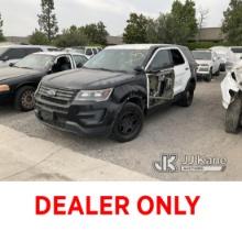 2016 Ford Explorer AWD Police Interceptor Sport Utility Vehicle Not Running, Engine Stripped Of Part