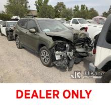 2022 Subaru Forester 4-Door Sport Utility Vehicle Not Running, Does Not Crank, Front End Wrecked, Ai
