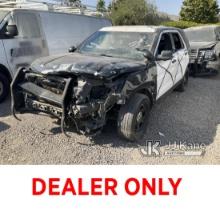 2016 Ford Explorer 4-Door Sport Utility Vehicle Not Running, Vehicle Is Wrecked, Missing Key