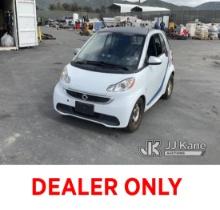 2015 Smart Fortwo Electric Coupe Not Running , Missing Charger