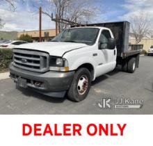 2004 Ford F-350 SD Cab & Chassis, Do Not Check In Until Fees Are Paid Runs & Moves, Dump Does Not Op