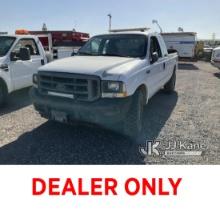 (Jurupa Valley, CA) 2002 Ford F-250 SD Extended-Cab Pickup Truck Not Running, Has Body Damage, Has P