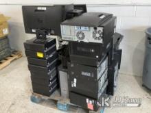 Pallet w/Computers & Equipment NOTE: This unit is being sold AS IS/WHERE IS via Timed Auction and is