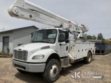 (Franktown, CO) Altec AA55E-MH, Material Handling Bucket Truck rear mounted on 2015 Freightliner M2
