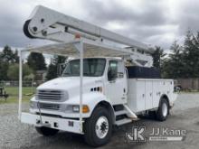 Lift-All LOM10-55-2MS, Material Handling Bucket rear mounted on 2007 Sterling Acterra Utility Truck 
