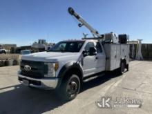 (Aurora, CO) 2017 Ford F-550 4x4 Mechanics Service Truck Runs & Moves) (Crane & Outriggers Operate,