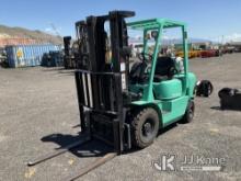 Mitsubishi FG25K Forklift Runs, Moves & Operates