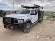 (Salt Lake City, UT) 2017 RAM 5500 4x4 Flatbed/Service Truck Runs & Moves) (Check Engine, ABS & Trac