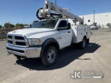 Altec AT37G, Articulating & Telescopic Bucket Truck mounted behind cab on 2016 RAM 5500 4x4 Service 
