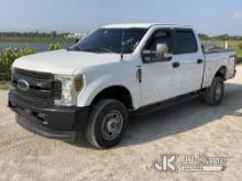 2019 Ford F250 4x4 Crew-Cab Pickup Truck Runs & Moves) (Body Damage & Rust, Cracked Windshield) (FL 