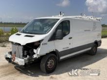 2017 Ford Transit-250 Cargo Van Dealer Only) (Runs & Moves) (Vehicle Wrecked, Airbags Deployed, Runs