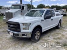 (Ocala, FL) 2016 Ford F150 Extended-Cab Pickup Truck Not Running, Condition Unknown, Wrecked, Airbag
