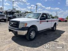2014 Ford F150 4x4 Extended-Cab Pickup Truck Runs, Moves)( Body Damage, Paint Damage, Tire Pressure 