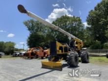 (Shelby, NC) 2015 Jarraff 4 Wheel Drive Articulating Rubber Tired Tree Saw No Title)(Runs & Operates