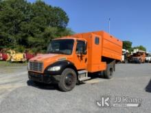 (Shelby, NC) 2011 Freightliner M2106 Chipper Dump Truck Runs, Moves & Operates)(Minor Body Damage) (
