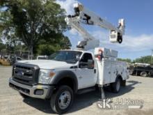 Altec AT40-MH, Articulating & Telescopic Bucket Truck mounted behind cab on 2016 Ford F550 4x4 Servi