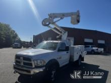 Altec AT37G, Articulating & Telescopic Bucket mounted behind cab on 2016 RAM 5500 Service Truck Runs