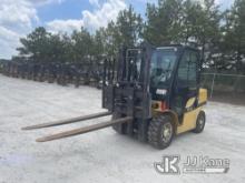 (Villa Rica, GA) Yale GDP080VX Pneumatic Tired Forklift, (GA Power Unit) Runs & Operates