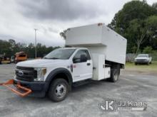 (Shelby, NC) 2018 Ford F550 4x4 Chipper Dump Truck Runs, Moves, Engine Noise/Knock, Dump Operates) (