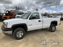 2004 Chevrolet Silverado 2500HD Pickup Truck Runs, Moves, Paint Damage, Body Damage, Rust Damage