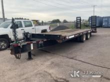 (Superior, WI) 2008 Monroe Towmaster T-40DB T/A Tagalong Equipment Trailer towable, jack operates