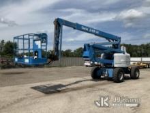 2000 Genie Z60-34 Self-Propelled Telescopic Manlift Runs, Moves, Operates, Does Not Start in Bucket-