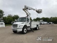 Altec TA41M, Articulating & Telescopic Material Handling Bucket Truck mounted behind cab on 2013 Fre